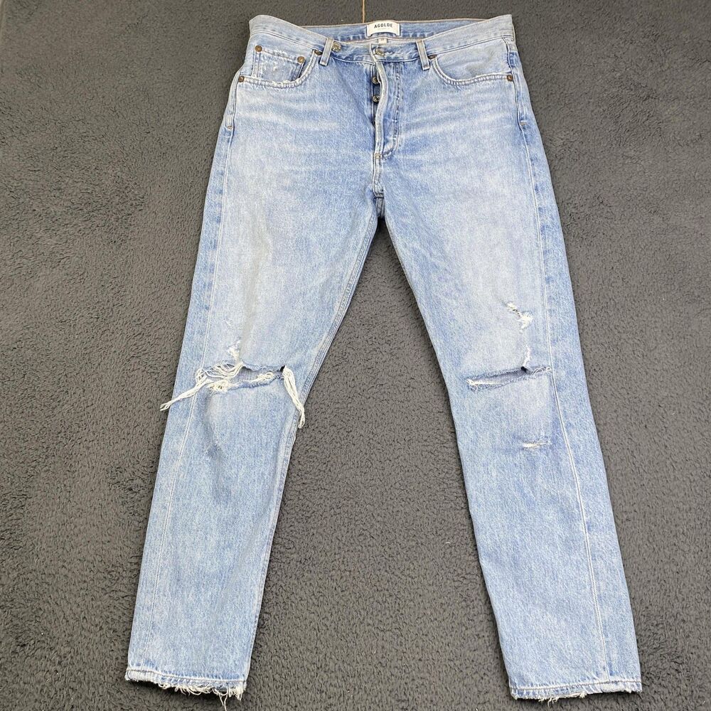 Agolde Light Blue High Rise Women Jeans